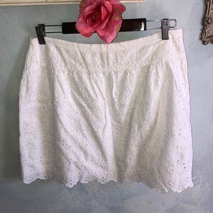 Max Studio eyelet skirt